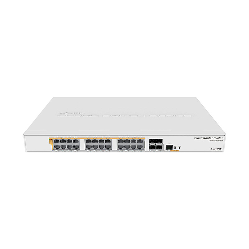 سوئیچ روتر 24 پورت میکروتیک CRS328-24P-4S+RM