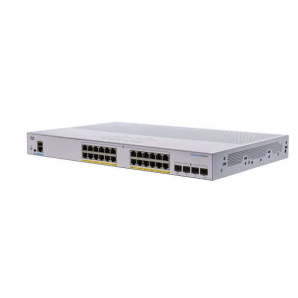 Cisco CBS250 24FP 4G 24 Port Gigabit PoE Compliant Managed Switch with SFP- سوئیچ 24 پورت مدیریتی سیسکو مدل CBS250-24FP-4G