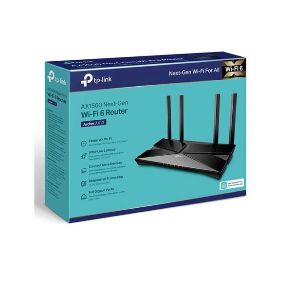 روتر بيسيم گیگابیت و دوباند AX1500 تی پی لینک مدل Archer AX10