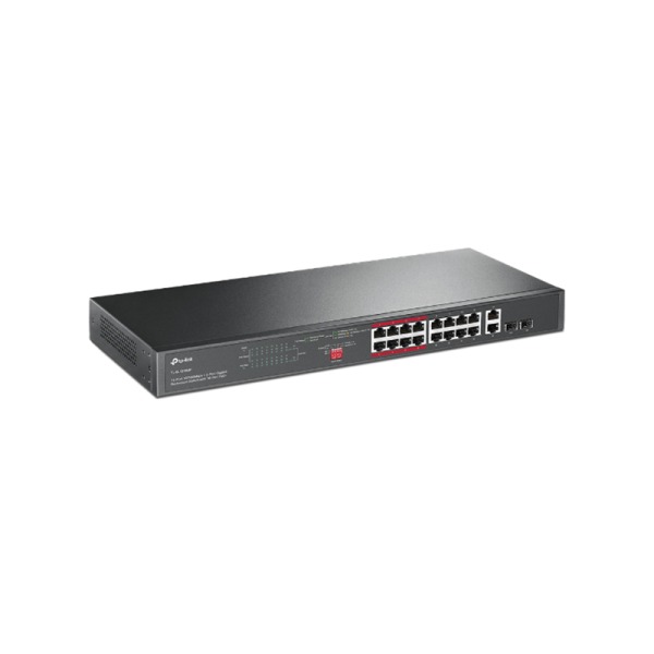 TL SL1218MP2 1- سوئیچ 16پورت PoE تی پی لینک TL-SL1218MP