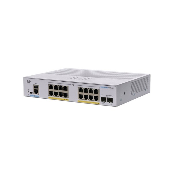 CBS350 16FP 2G 1- سوئیچ شبکه 16 پورت POE سیسکو CBS350-16FP-2G