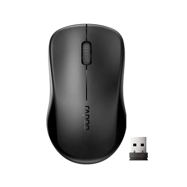 ماوس بی‌سیم رپو 1680Silent استفاده از اتصال بیسیم به وسیله دانگل USB اختصاصی با حداکثر برد اتصال 10 متر و حسگر های اپتیکال و دارای توانایی اتصال