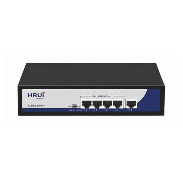 HR900 AF 41N 1- سوئیچ 4 پورت PoE شبکه HRUI HR900-AF-41N