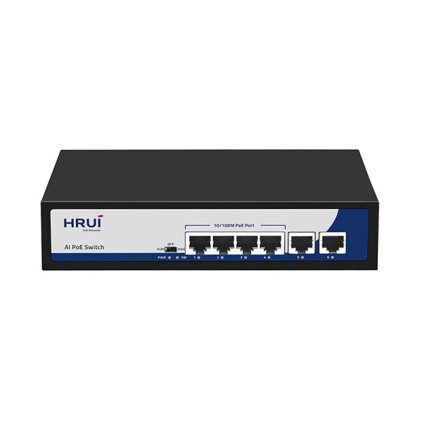 HR900 AF 42N- سوئیچ 4 پورت PoE شبکه HRUI HR900-AF-42N