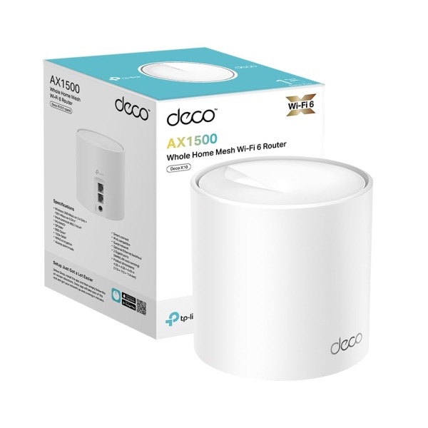 Deco X10 1 pack 2- اکسس پوينت بی‌سیم و دوباند AX1500 تی پی لینک Deco X10 1-Pack
