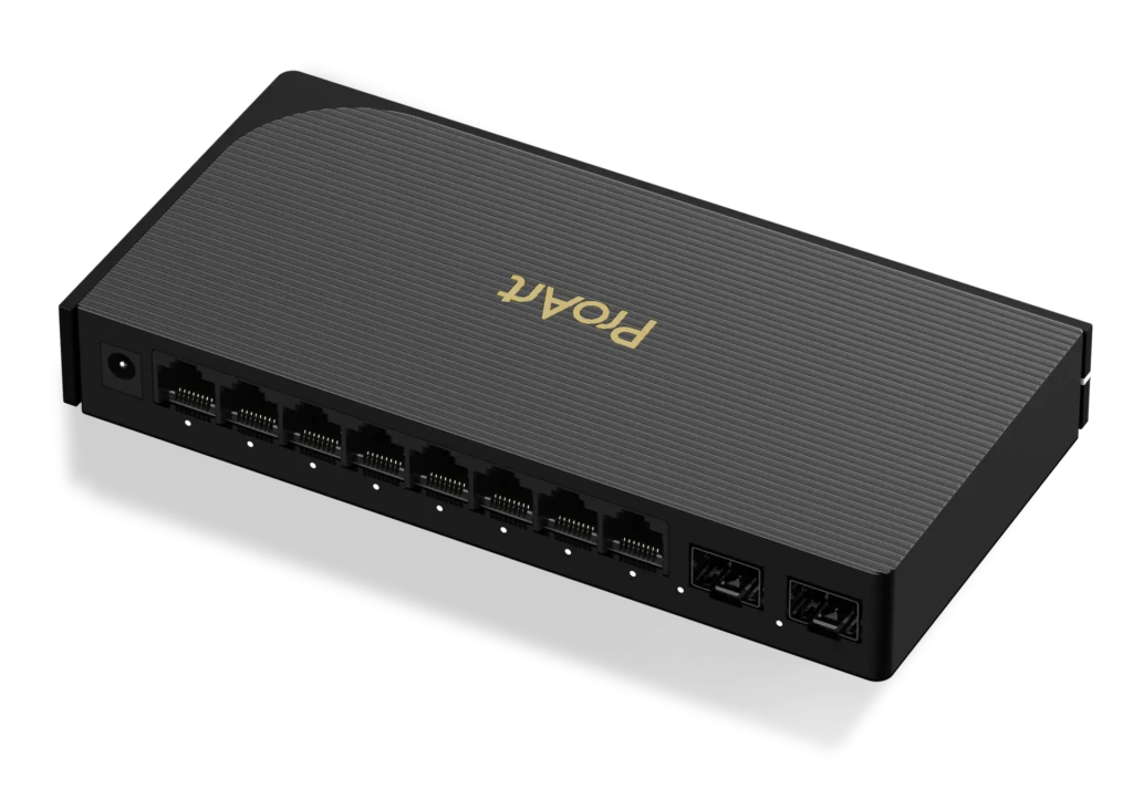 سوئیچ ProArt Creator Switch 10S (مدل PQG-U1080) با ظرفیت سوئیچینگ 40Gbps طراحی شده تا در محیط‌های سنگین کاری هیچ‌گونه محدودیت پهنای باندی ایجاد نشود